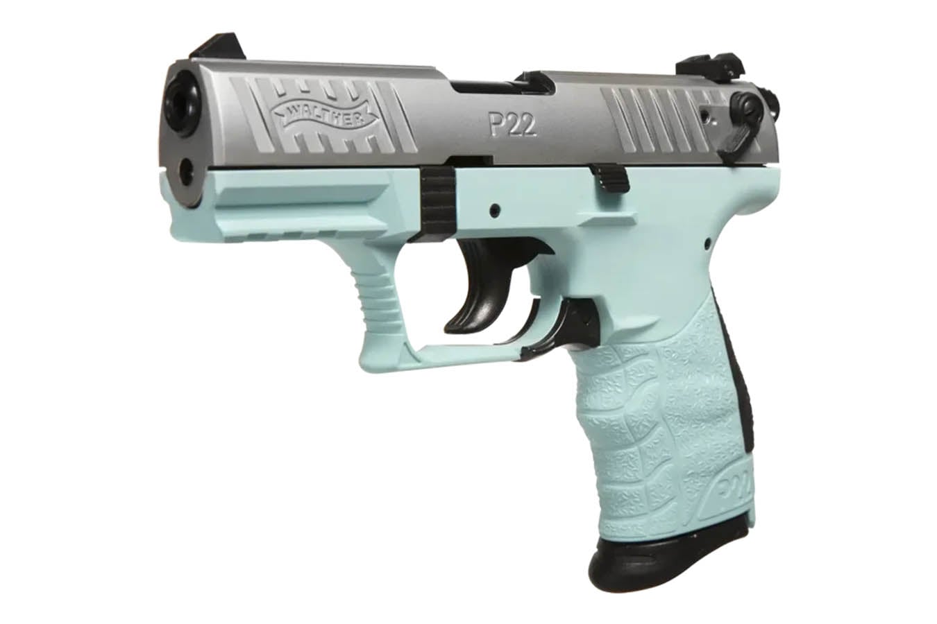 Walther P22Q 22LR Rimfire Pistol with Angel Blue Finish