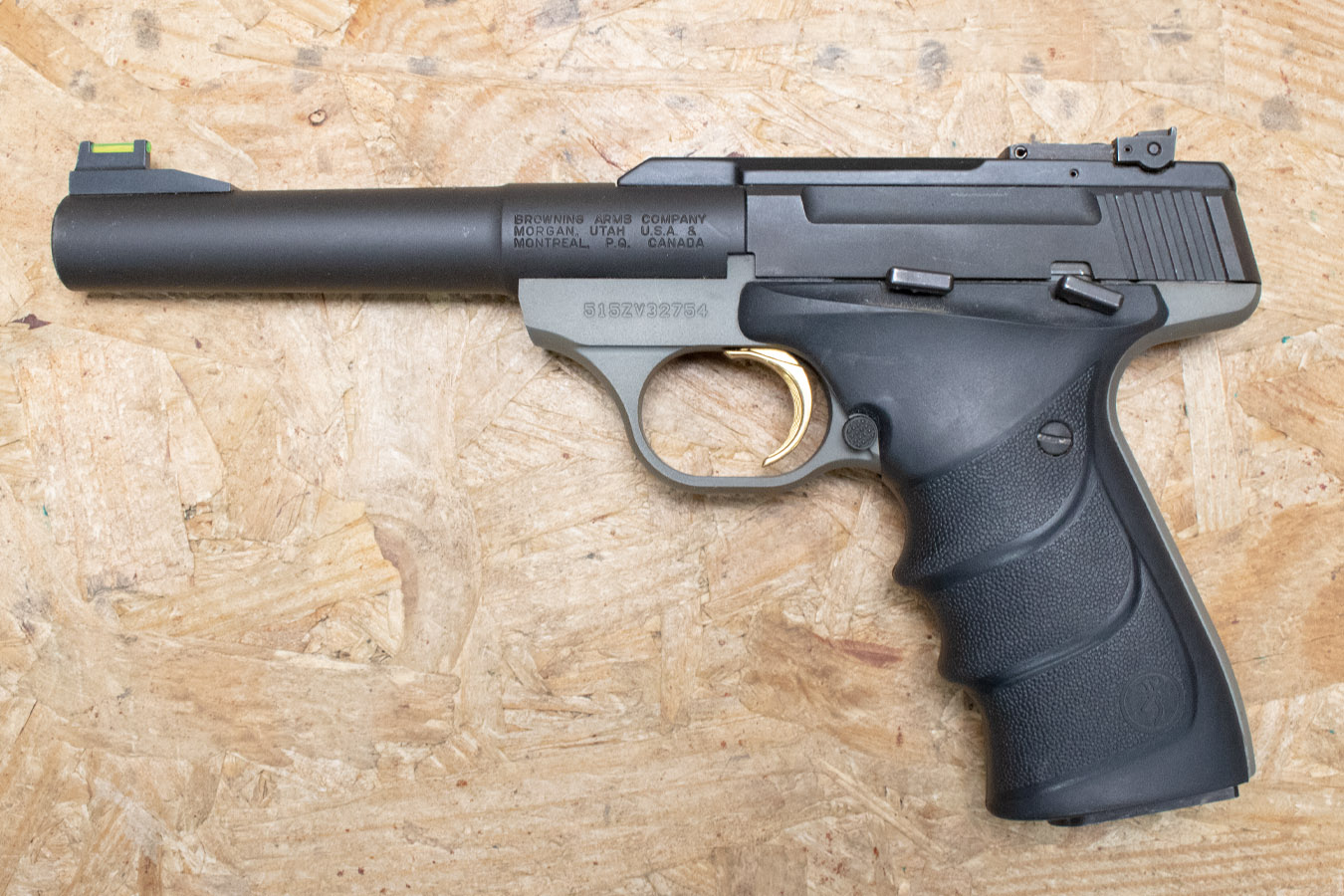 BROWNING FIREARMS Buck Mark 22LR Police Trade-In Pistol with Bull Barrel