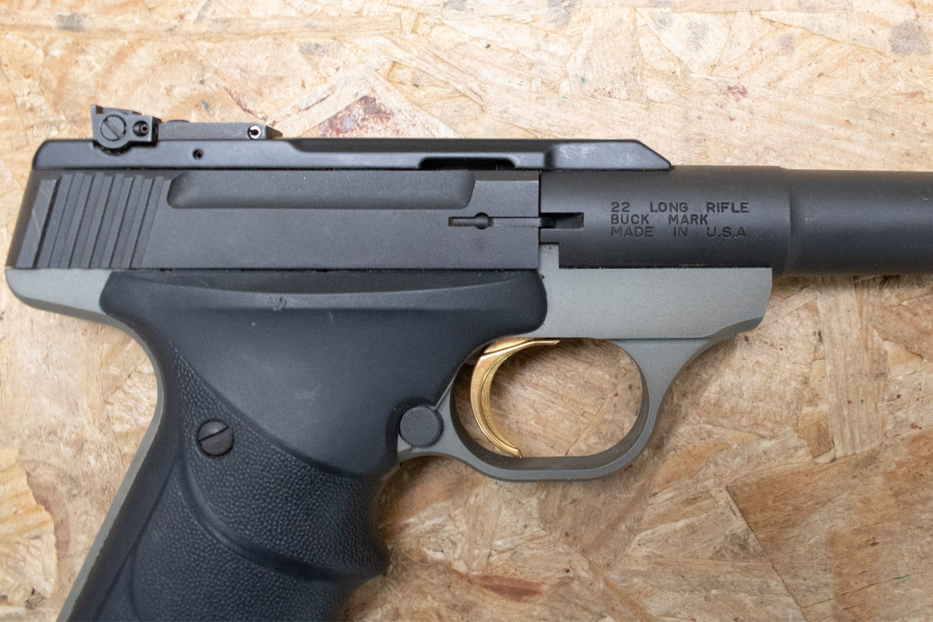 BROWNING FIREARMS Buck Mark 22LR Police Trade-In Pistol with Bull Barrel