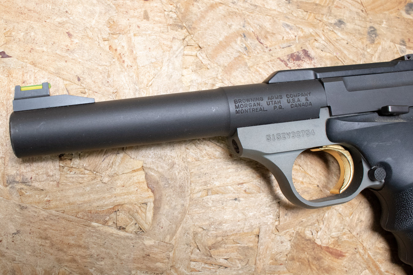 BROWNING FIREARMS Buck Mark 22LR Police Trade-In Pistol with Bull Barrel