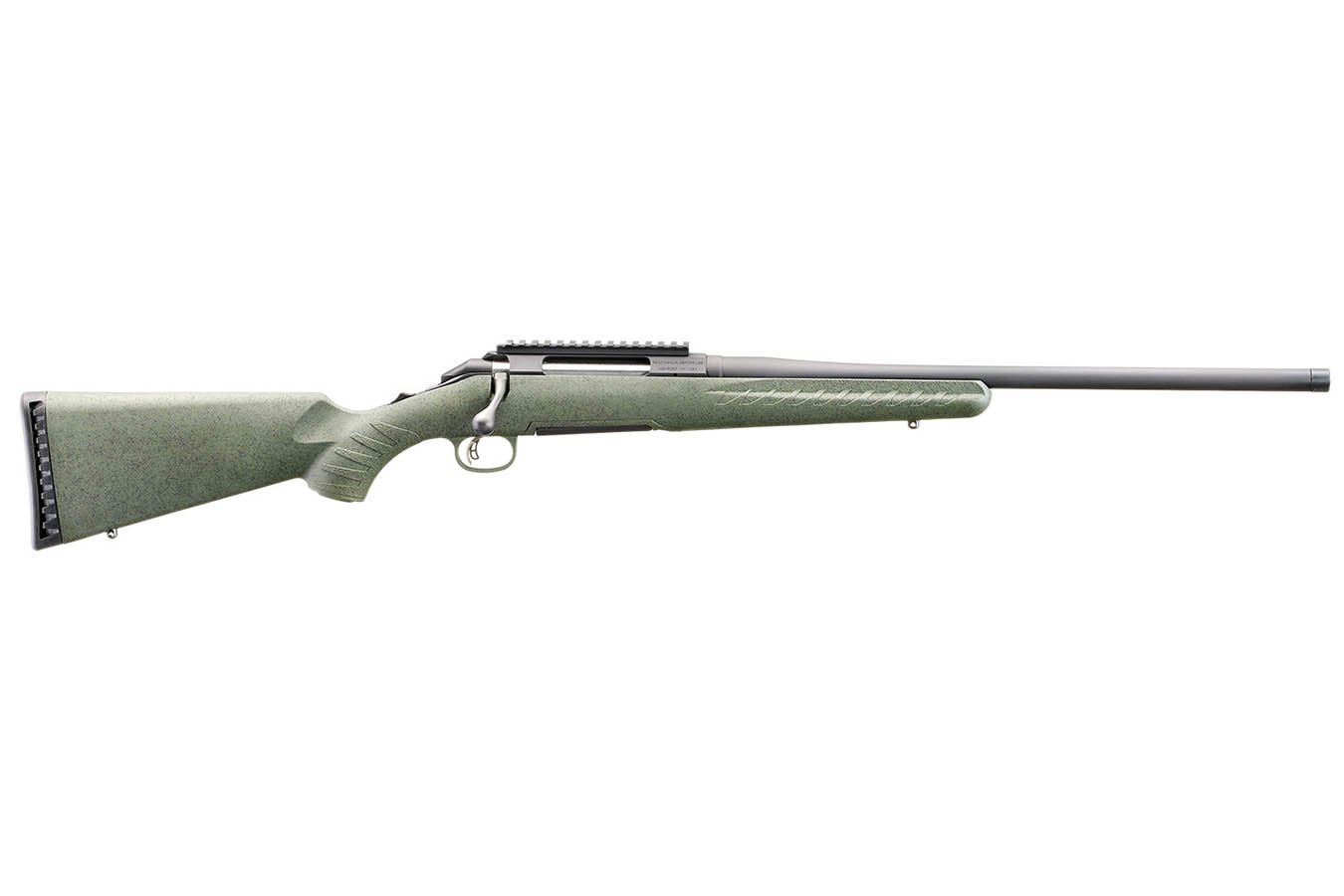 GLENFIELD Model A 270 Winchester Bolt-Action Rifle with Moss Green Splatter Stock and Threaded Barrel