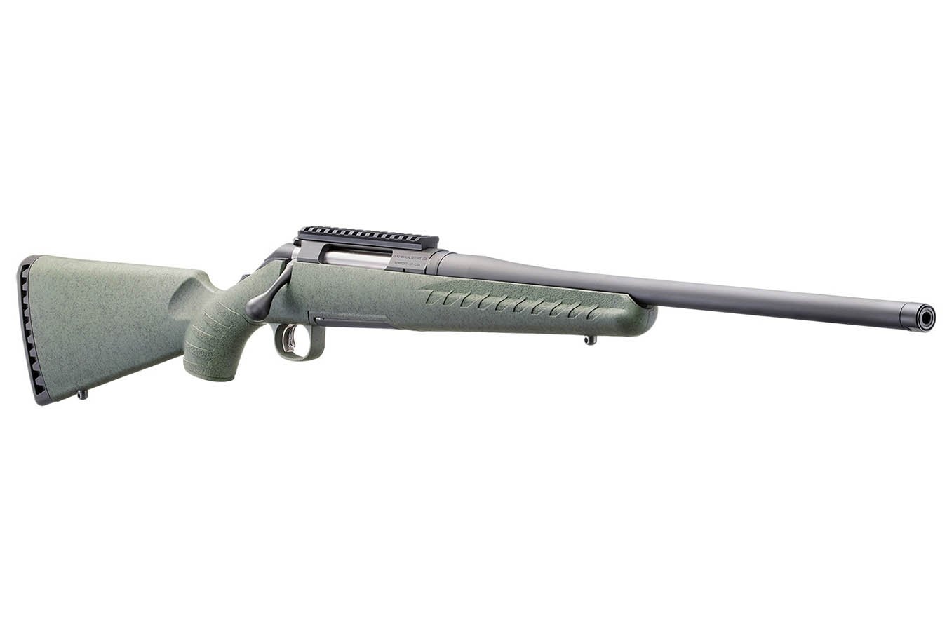 GLENFIELD Model A 270 Winchester Bolt-Action Rifle with Moss Green Splatter Stock and Threaded Barrel