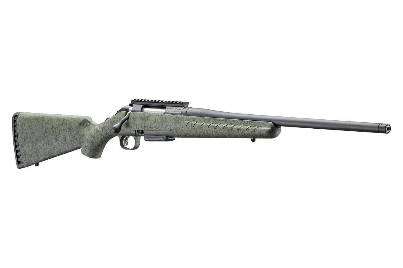 GLENFIELD Model A 223 Rem Bolt-Action Rifle with Moss Green Splatter Stock and 20 Inch Threaded Barrel