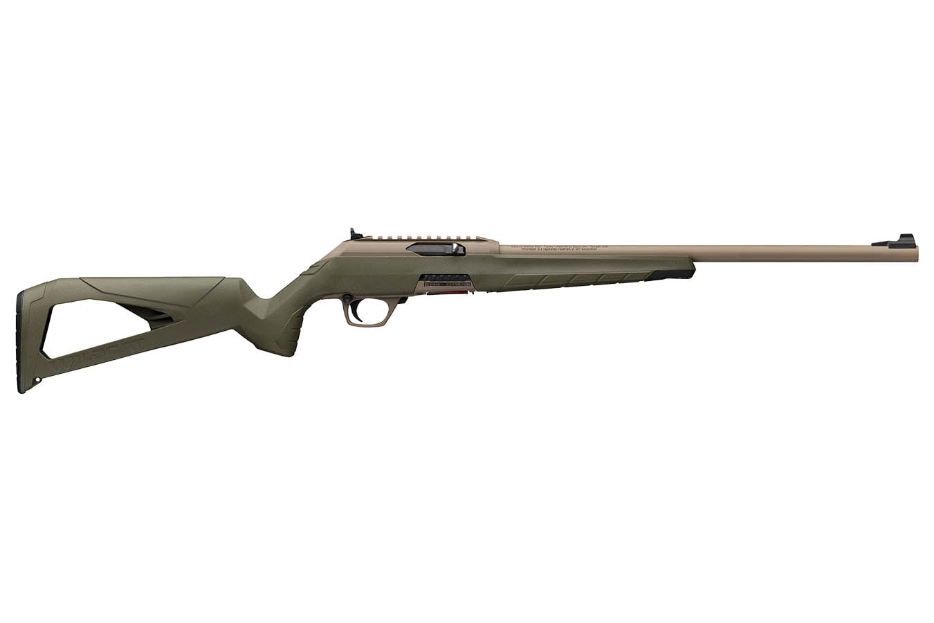 WINCHESTER FIREARMS Wildcat 22LR Semi-Auto Rifle with OD Green Stock and FDE Barrel