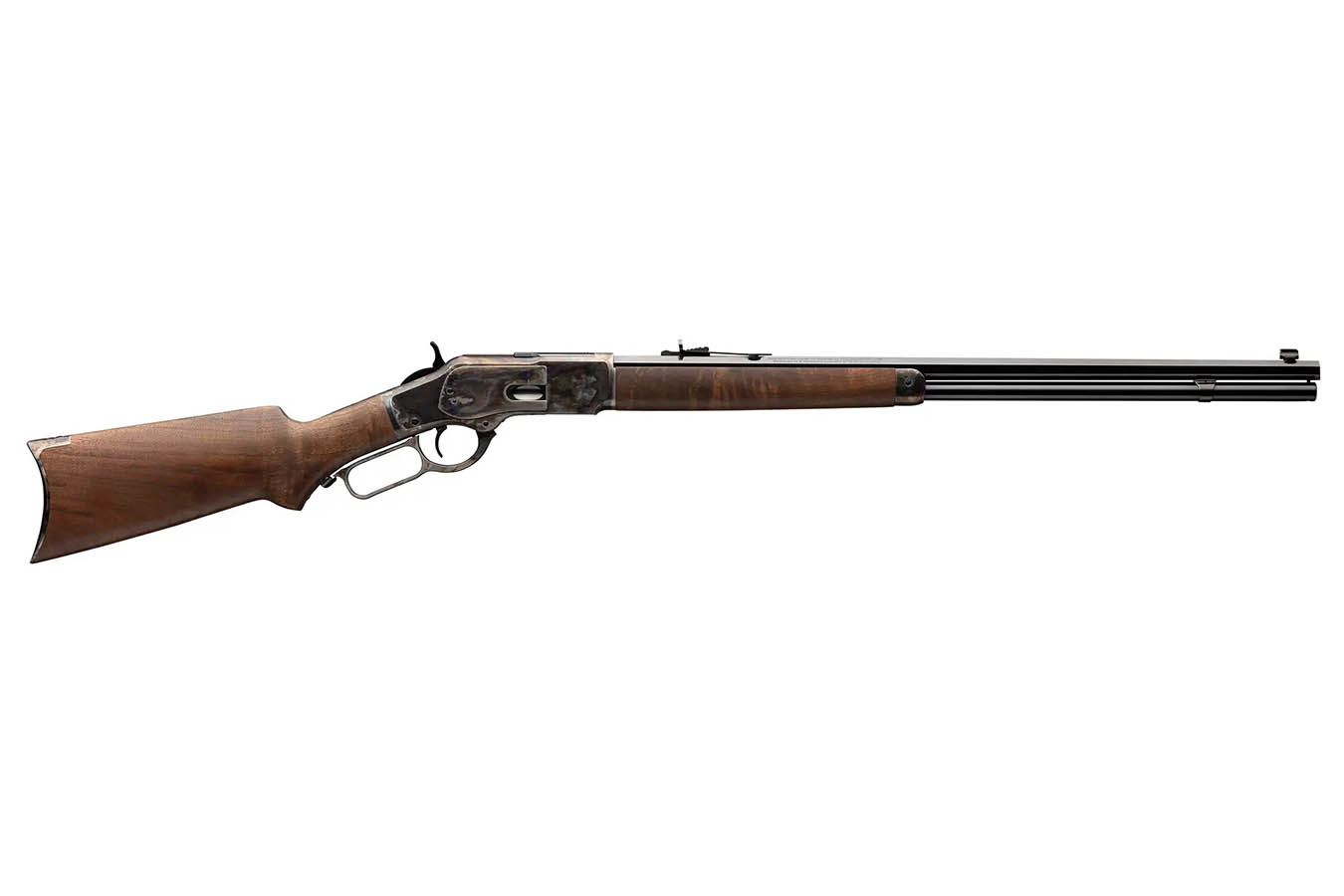Winchester Firearms 1873 Sporter 45 Colt Lever-Action Rifle with Color Case Hardened Receiver