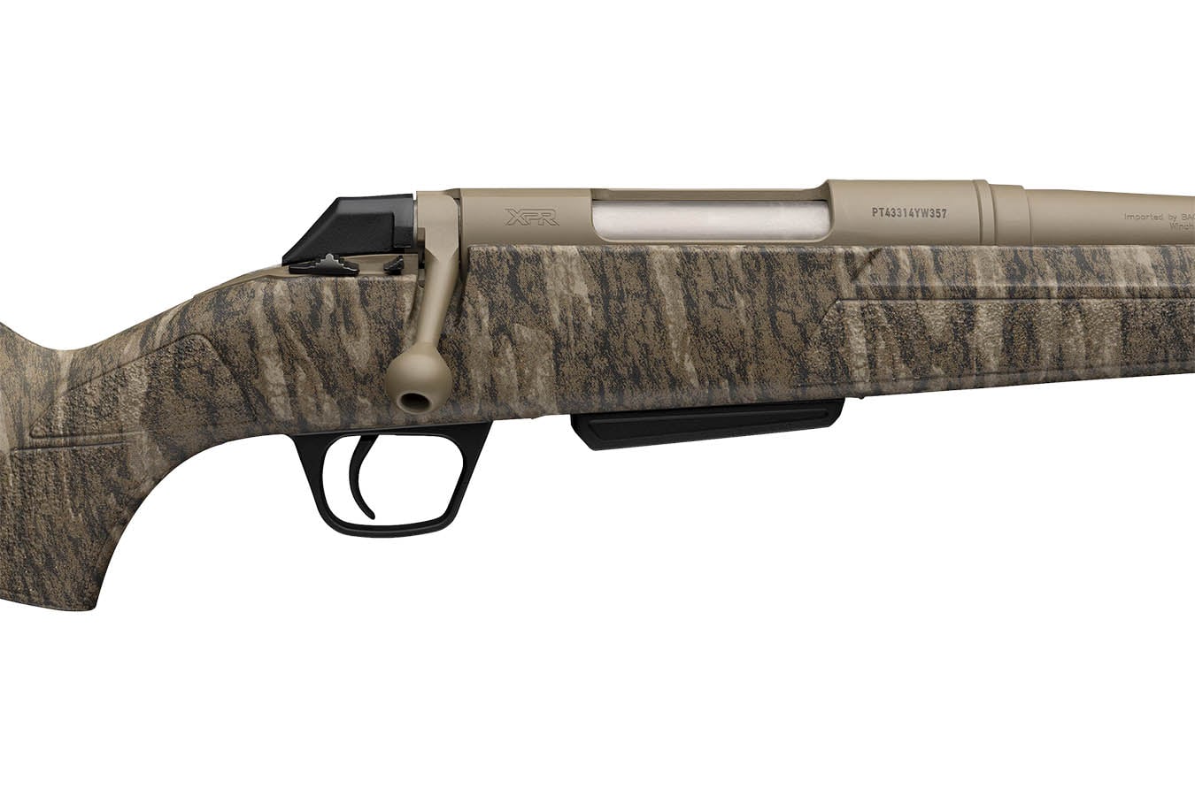 WINCHESTER FIREARMS XPR Extreme SR 308 Win Bolt-Action Rifle with Mossy Oak Bottomland Camo Stock
