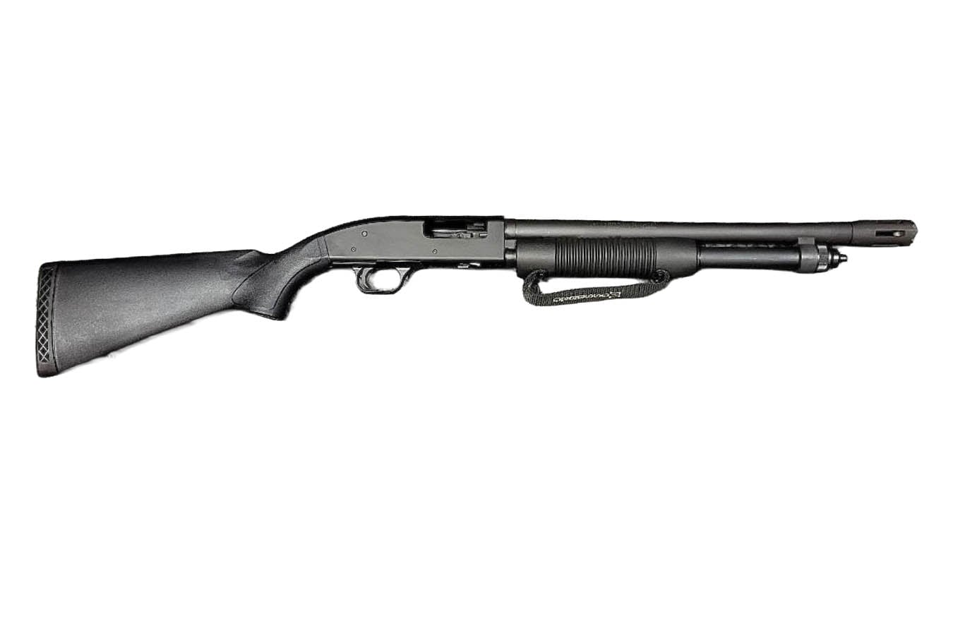 MOSSBERG 500 Tactical 12 Gauge Pump Shotgun with Forearm Strap and Breaching Barrel