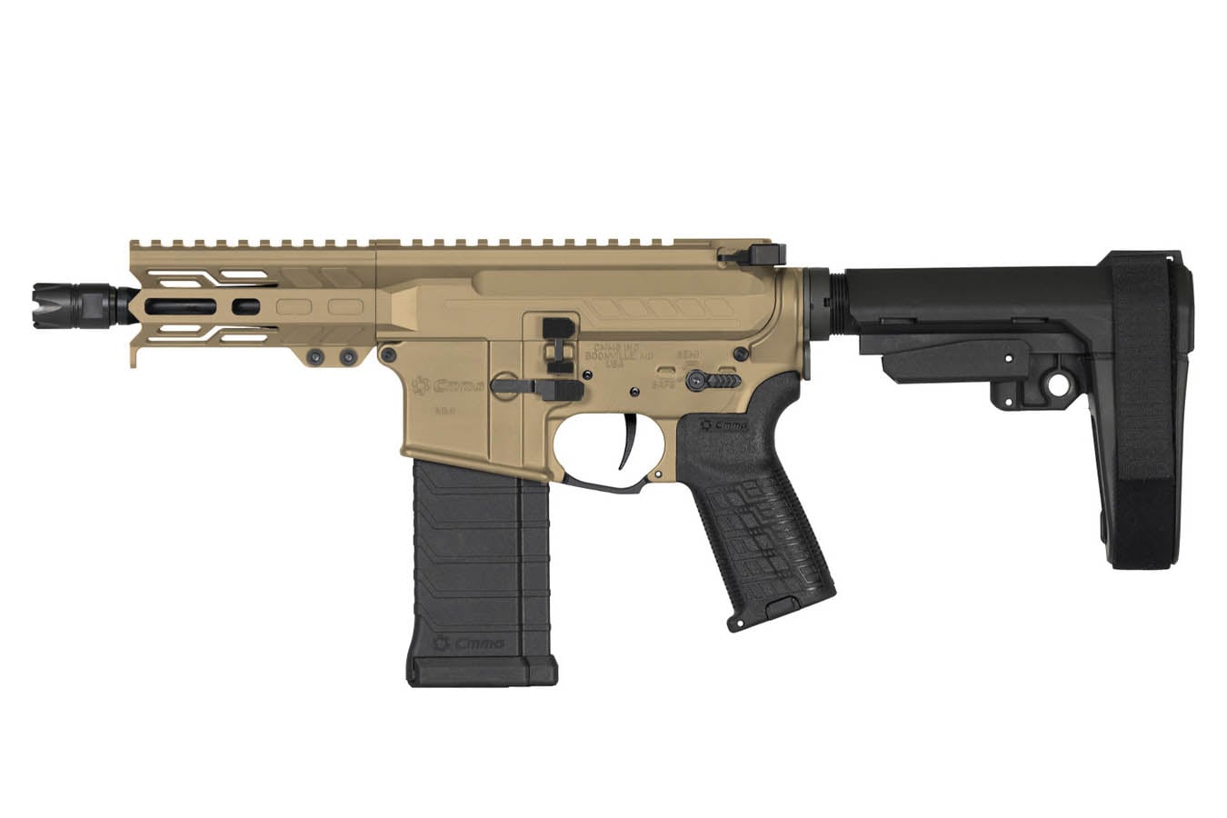 CMMG BANSHEE MK4 5.7x28mm AR Pistol with Coyote Tan Cerakote Finish
