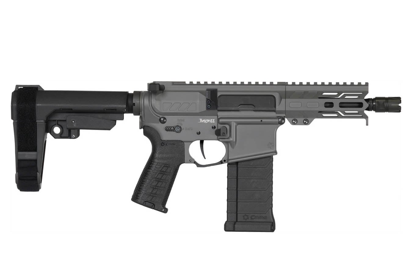 CMMG BANSHEE Mk4 5.7x28mm AR Pistol with Tungsten Cerakote Finish