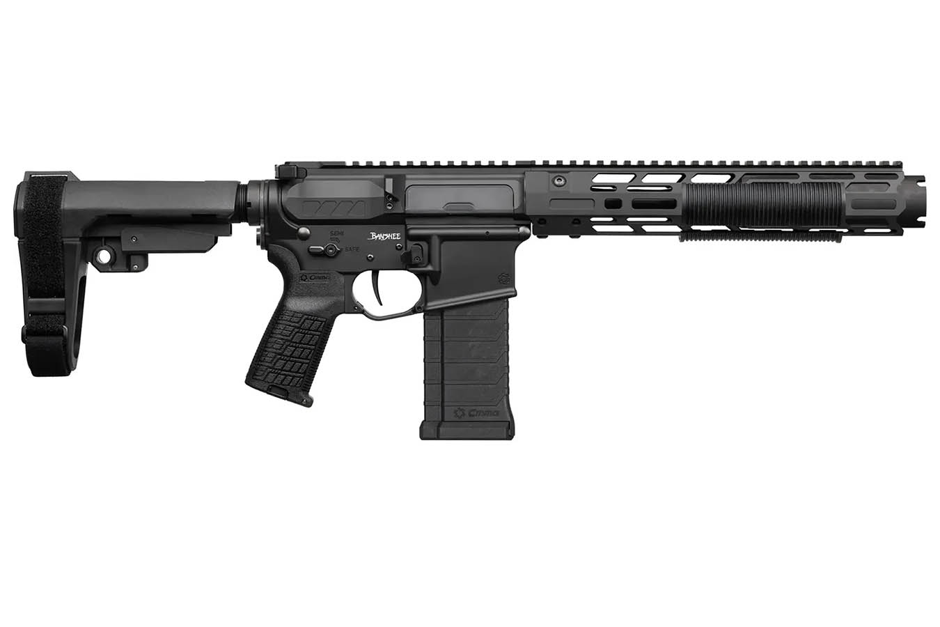 CMMG ZEROED BANSHEE Mk4 5.7x28mm AR Pistol with Armor Black Cerakote Finish (Unsuppressed)