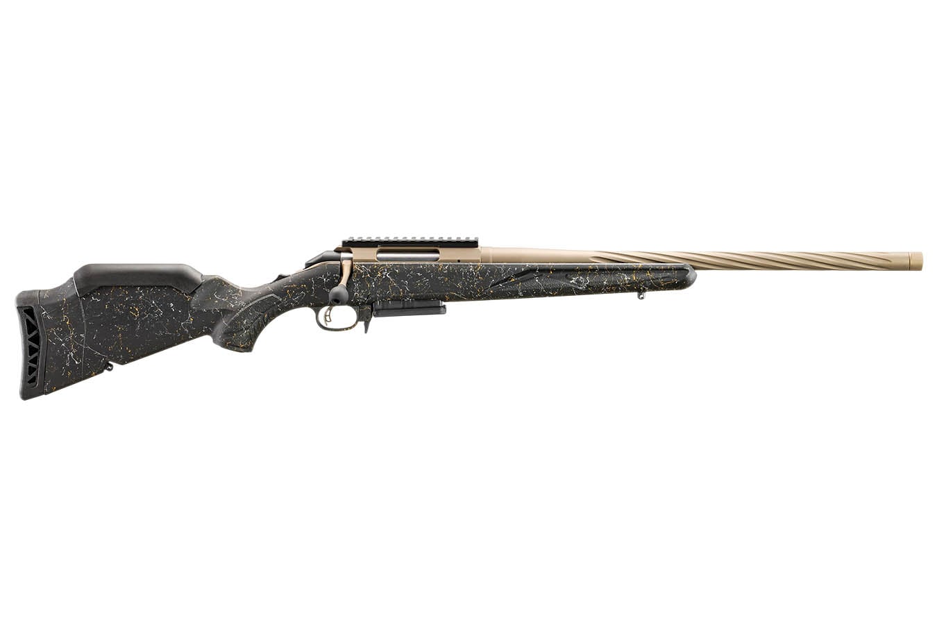 Ruger American Gen II Prairie 7mm PRC Bolt-Action Rifle with Black Splatter Stock and Smoke Bronze Cerakote Barrel