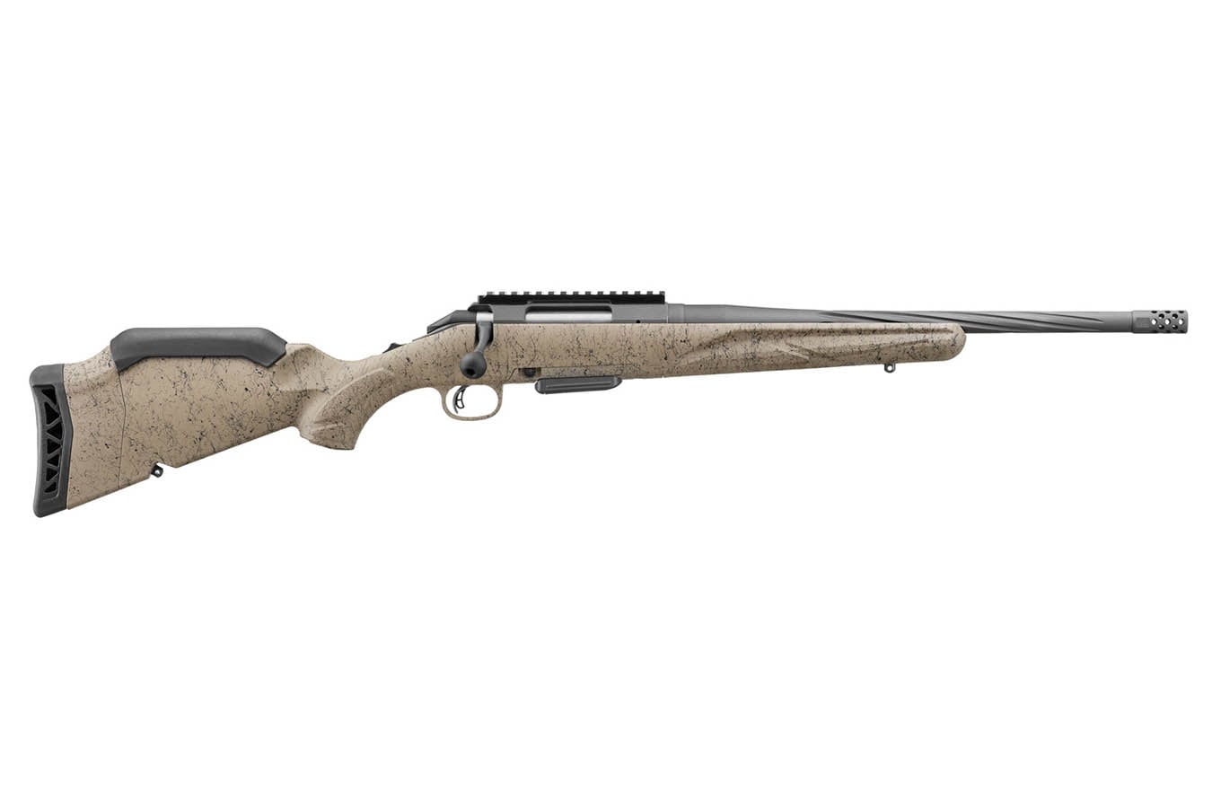 Ruger American Gen II Ranch 5.56mm Bolt-Action Rifle with FDE Splatter Stock