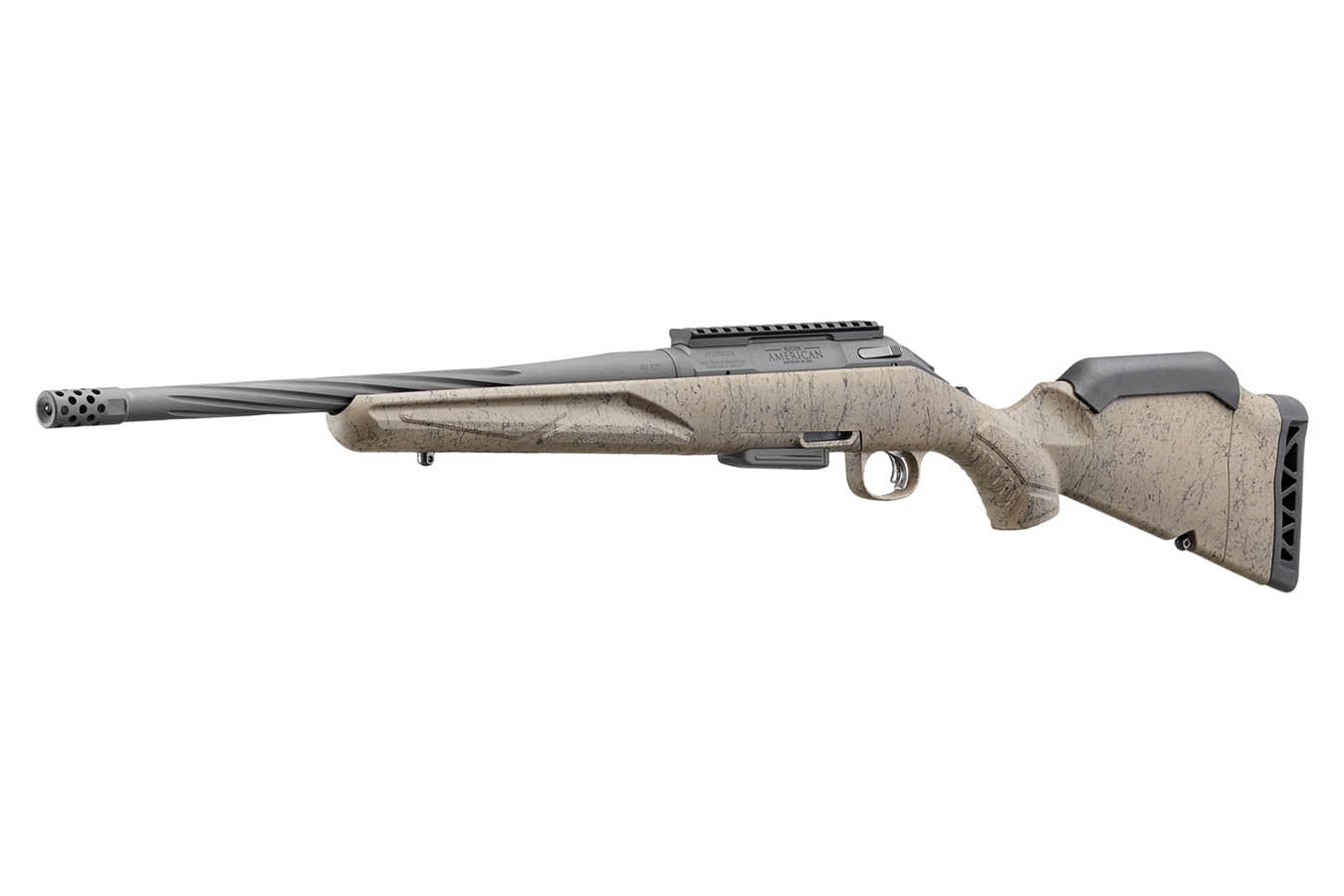 Ruger American Gen II Ranch 5.56mm Bolt-Action Rifle with FDE Splatter Stock
