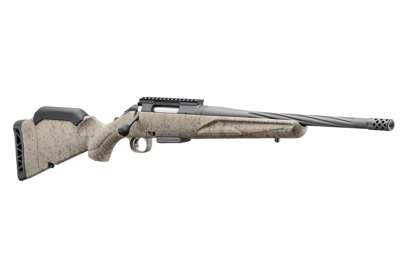 Ruger American Gen II Ranch 5.56mm Bolt-Action Rifle with FDE Splatter Stock