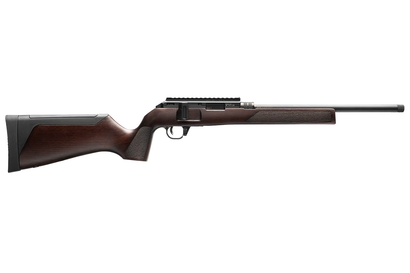 Hammerli Force B1 22LR Bolt-Action Rimfire Rifle with Wood Classic Brown Stock and Threaded Barrel