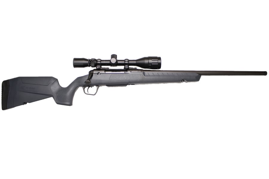SAVAGE Axis II 243 Win Bolt-Action Rifle with Heavy Barrel, Bushnell Scope and Black/Synthetic Gray Stock