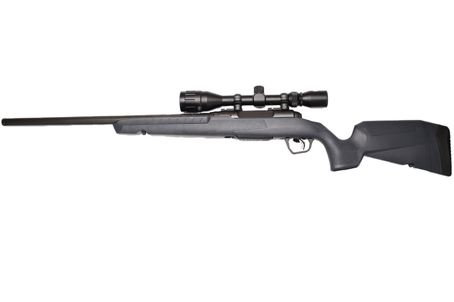 SAVAGE Axis II 243 Win Bolt-Action Rifle with Heavy Barrel, Bushnell Scope and Black/Synthetic Gray Stock
