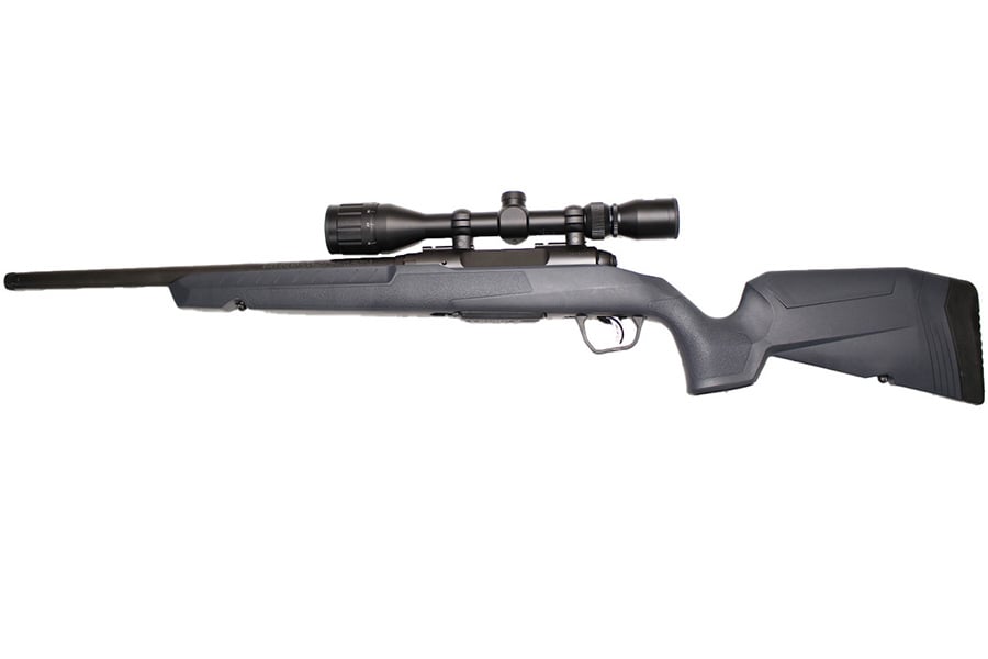 SAVAGE Axis II 300 Blackout Bolt-Action Rifle with 18 Inch Heavy Barrel, Bushnell Scope and Black/Synthetic Gray Stock