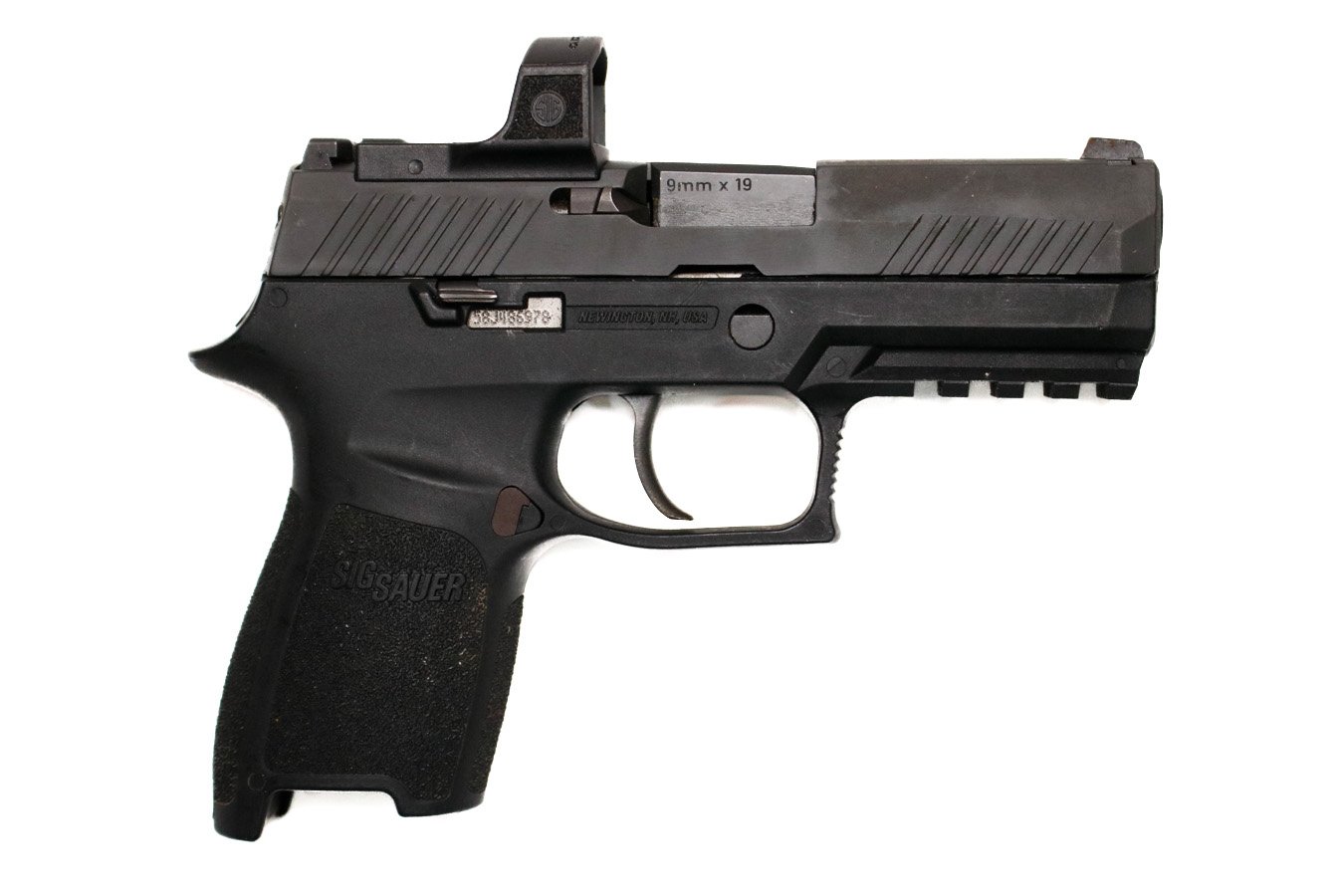 SIG SAUER P320 Compact 9mm Police Trade-In Pistol with Sig Romeo Reflex Sight