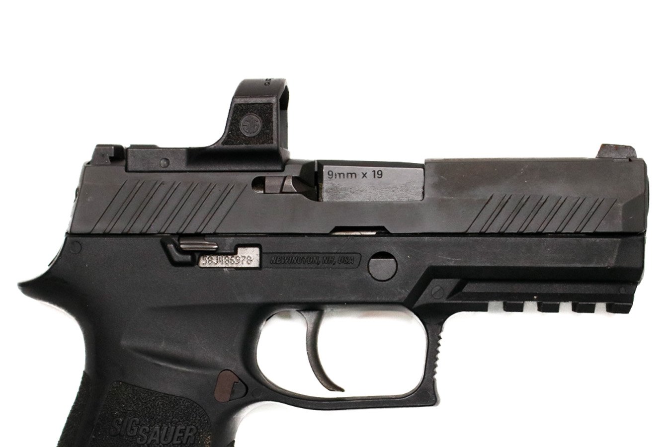 SIG SAUER P320 Compact 9mm Police Trade-In Pistol with Sig Romeo Reflex Sight