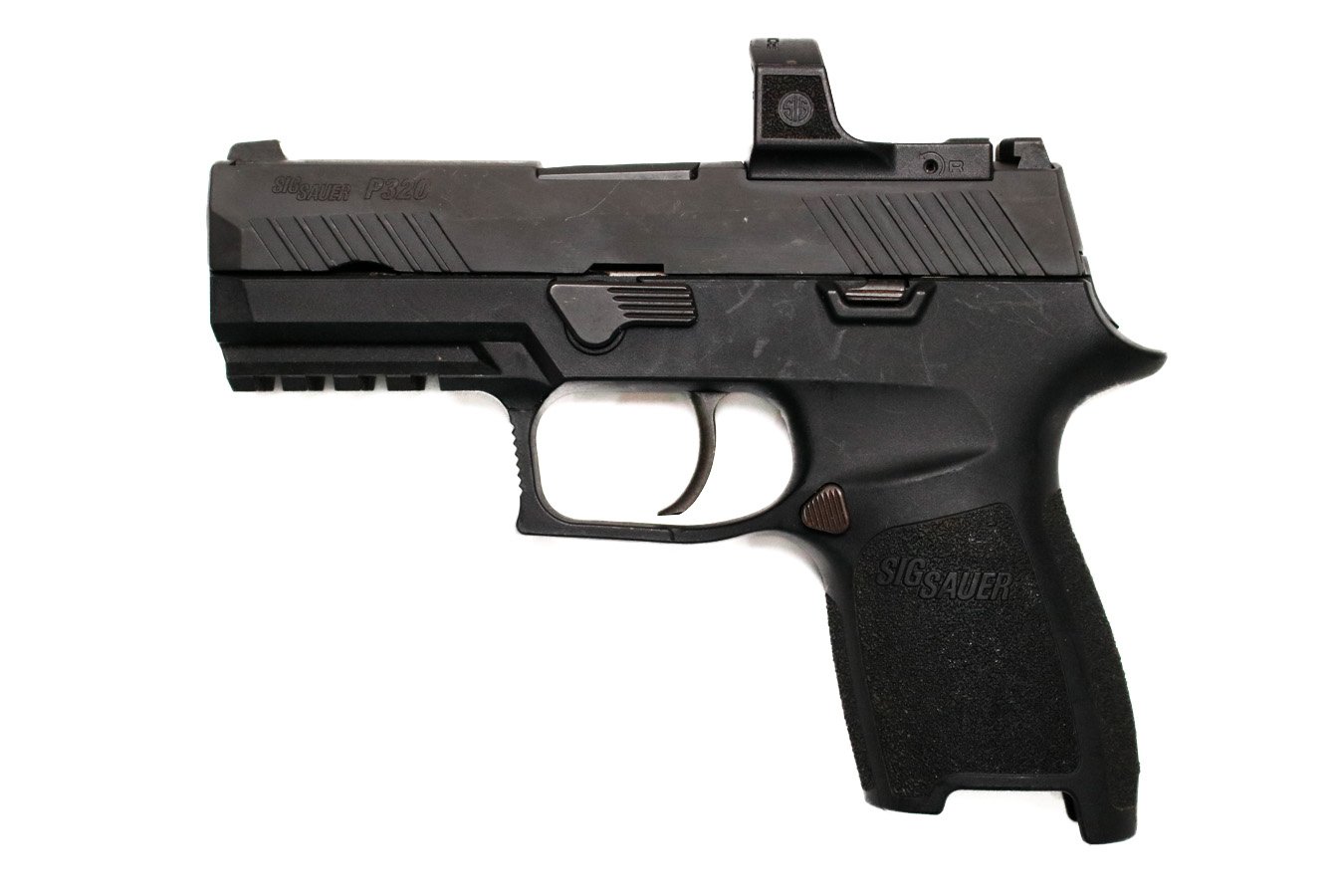 SIG SAUER P320 Compact 9mm Police Trade-In Pistol with Sig Romeo Reflex Sight
