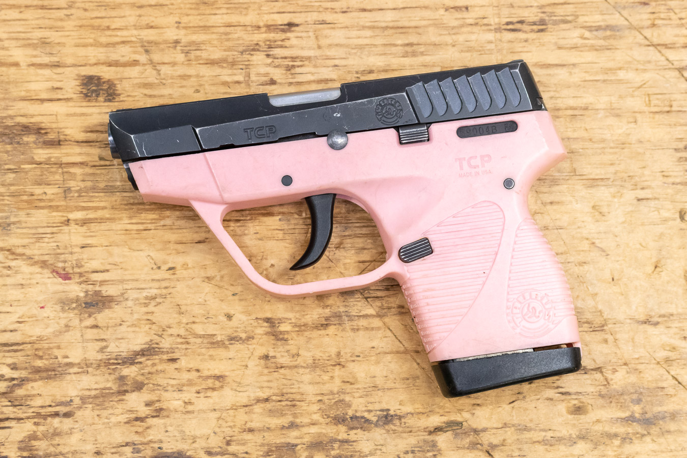 TAURUS PT738 380 ACP Used Police Trade-in Pistol with Pink Frame