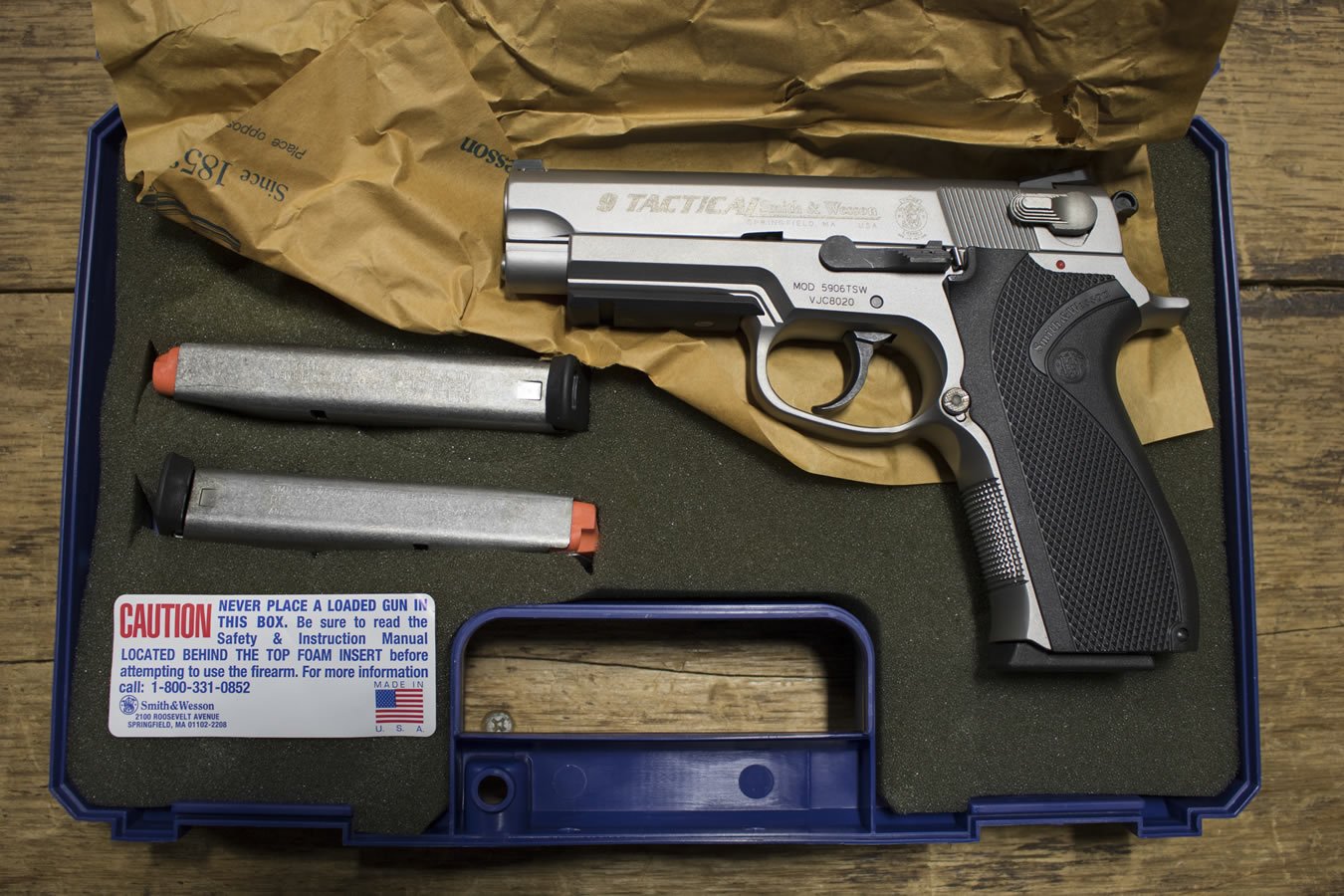 SMITH AND WESSON 5906TSW Tactical 9mm Police Trade-ins (New in Box)