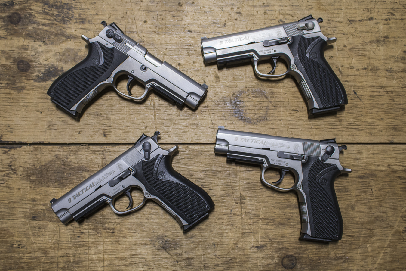 SMITH AND WESSON 5906TSW Tactical 9mm Police Trade-ins (Very Good Condition)