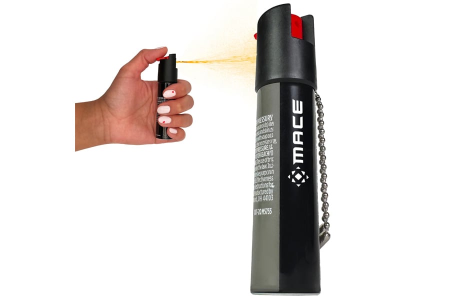 Mace Security Int 3/4oz Twist Lock Pepper Spray Grey