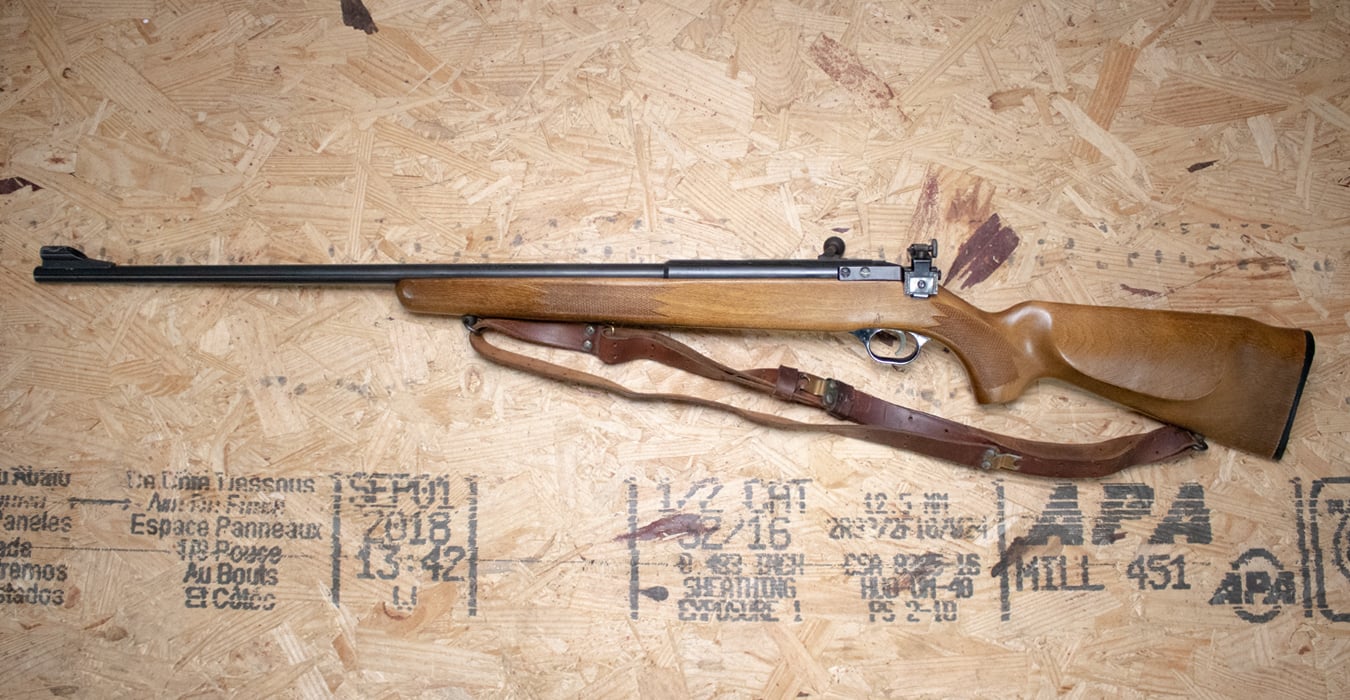 MOSSBERG 321B 22S/L/LR Police Trade-In Bolt-Action Target Rifle w/Adjustable Rear Peep Sight, Sling