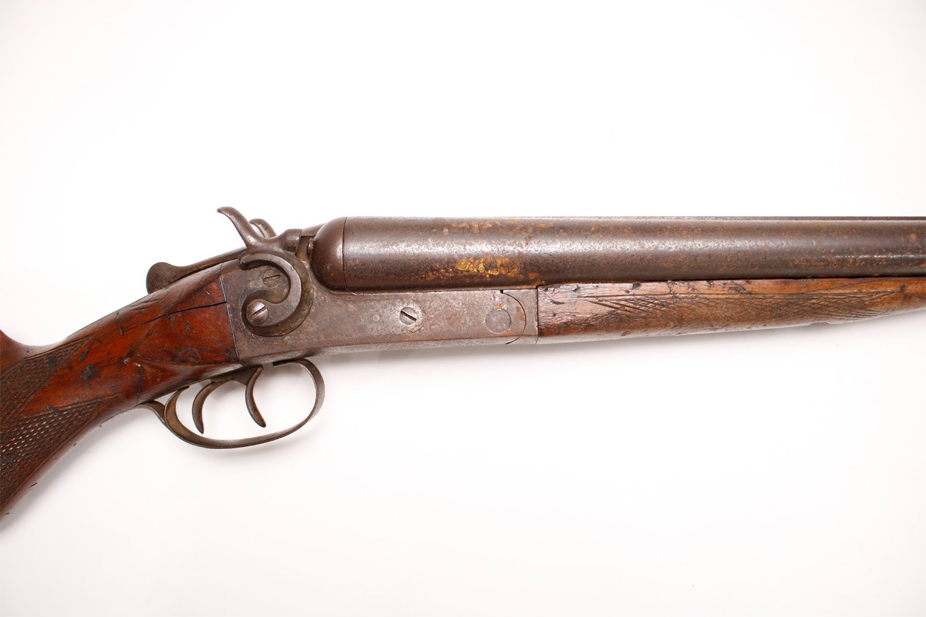 HOPKINS AND ALLEN ARMS Side-By-Side Police Trade-in 12-Gauge Shotgun