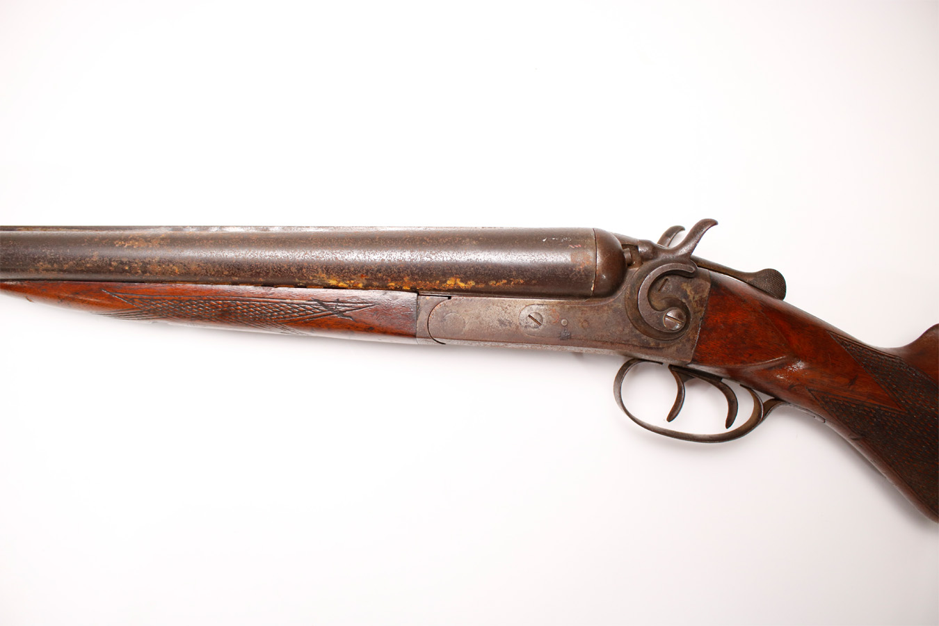 HOPKINS AND ALLEN ARMS Side-By-Side Police Trade-in 12-Gauge Shotgun
