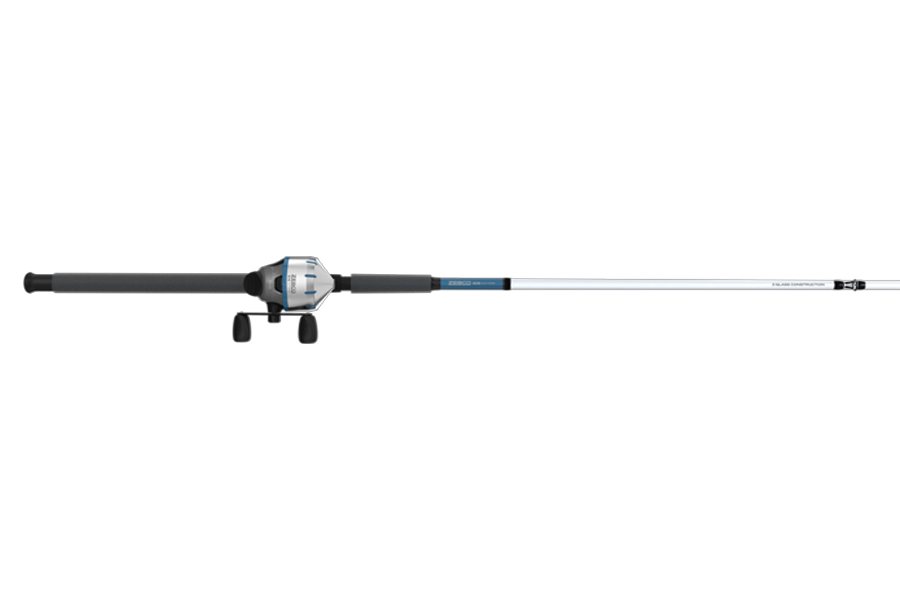 ZEBCO 606 Salt Fisher 7 ft Medium-Heavy Spincast Combo with Eagle Claw Tackle Kit
