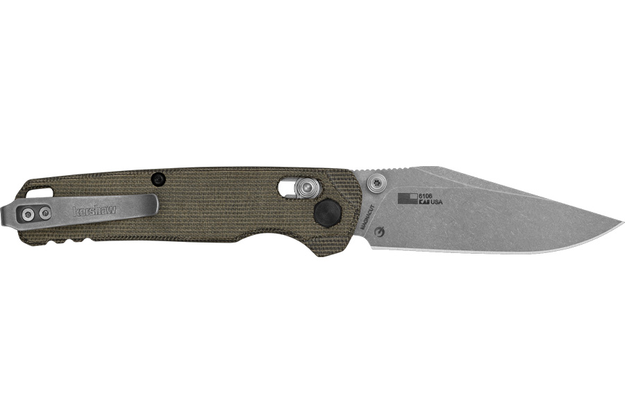 KERSHAW KNIVES Bel Air Folding Pocket Knife with Olive Green Finish