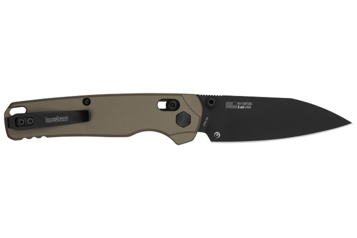 KERSHAW KNIVES Bel Air XL Folding Pocket Knife - Flat Dark Earth