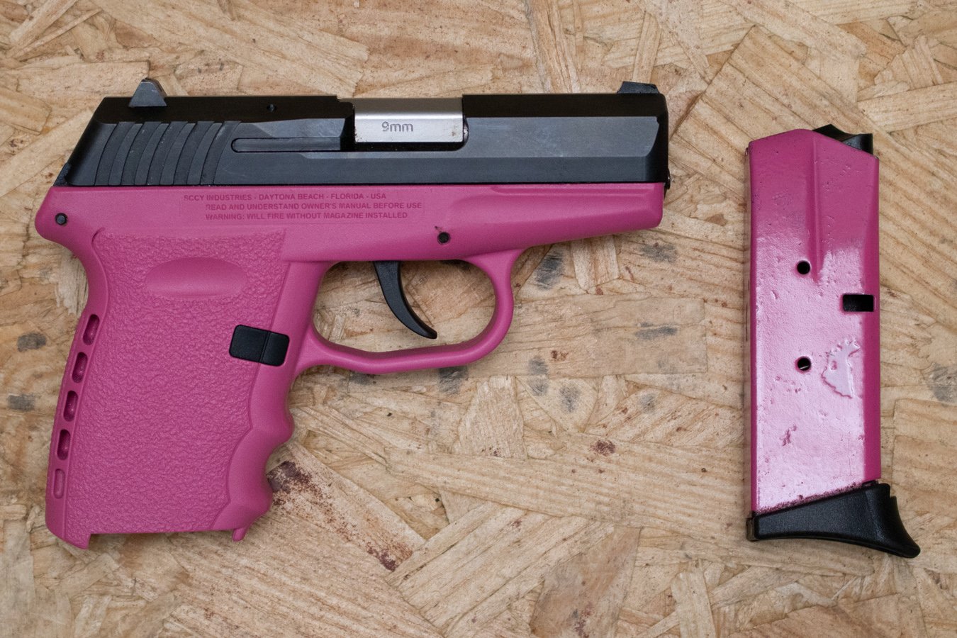 SCCY CPX-2 9mm Police Trade-In Pistol With Pink Frame
