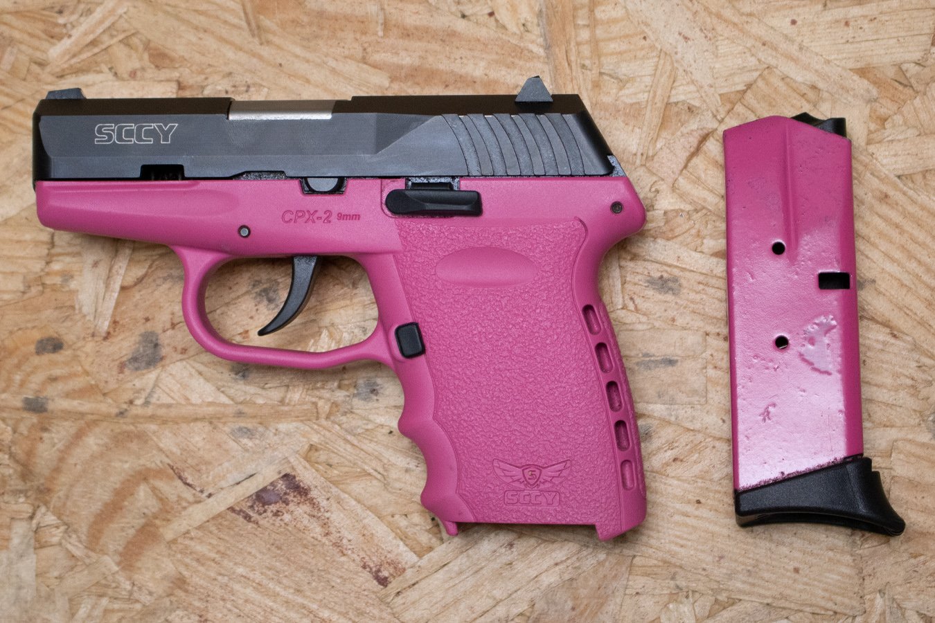 SCCY CPX-2 9mm Police Trade-In Pistol With Pink Frame