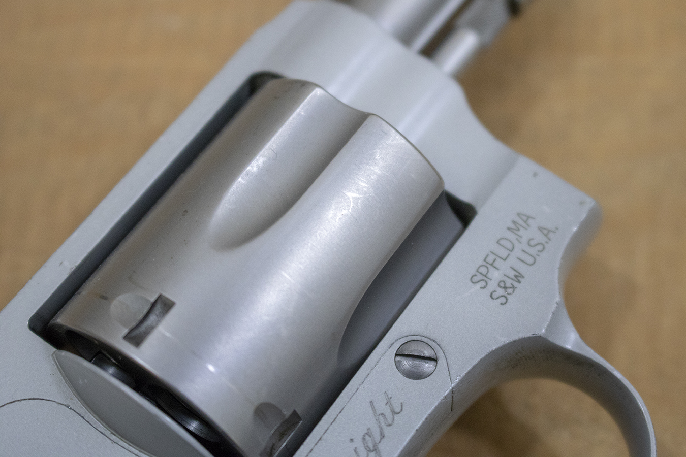 SMITH AND WESSON 637 38 Special Police Trade-in Revolvers with Crimson Trace Lasergrips (Good Condition)