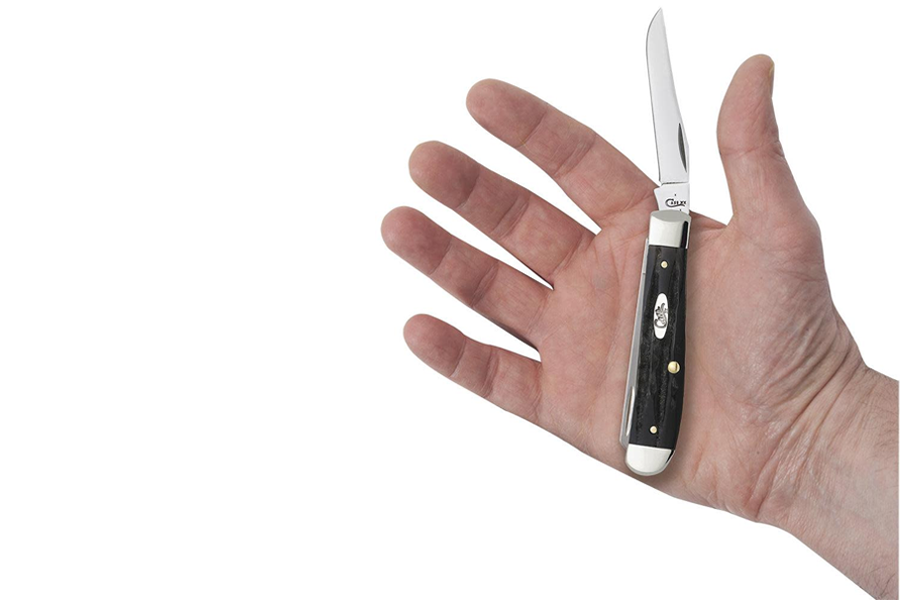 WRCASE Jigged Buffalo Horn Mini Trapper