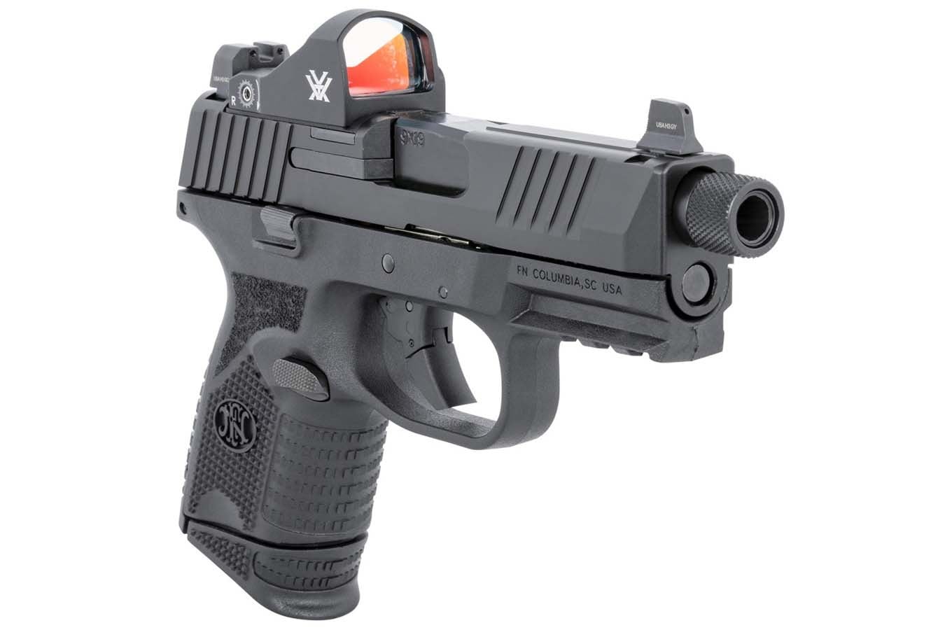 FN 509 Compact Tactical 9mm Black Pistol with Threaded Barrel and Vortex Viper Red Dot