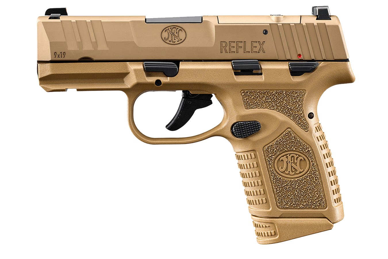 FN Reflex MRD 9mm Flat Dark Earth (FDE) Optic Ready Pistol