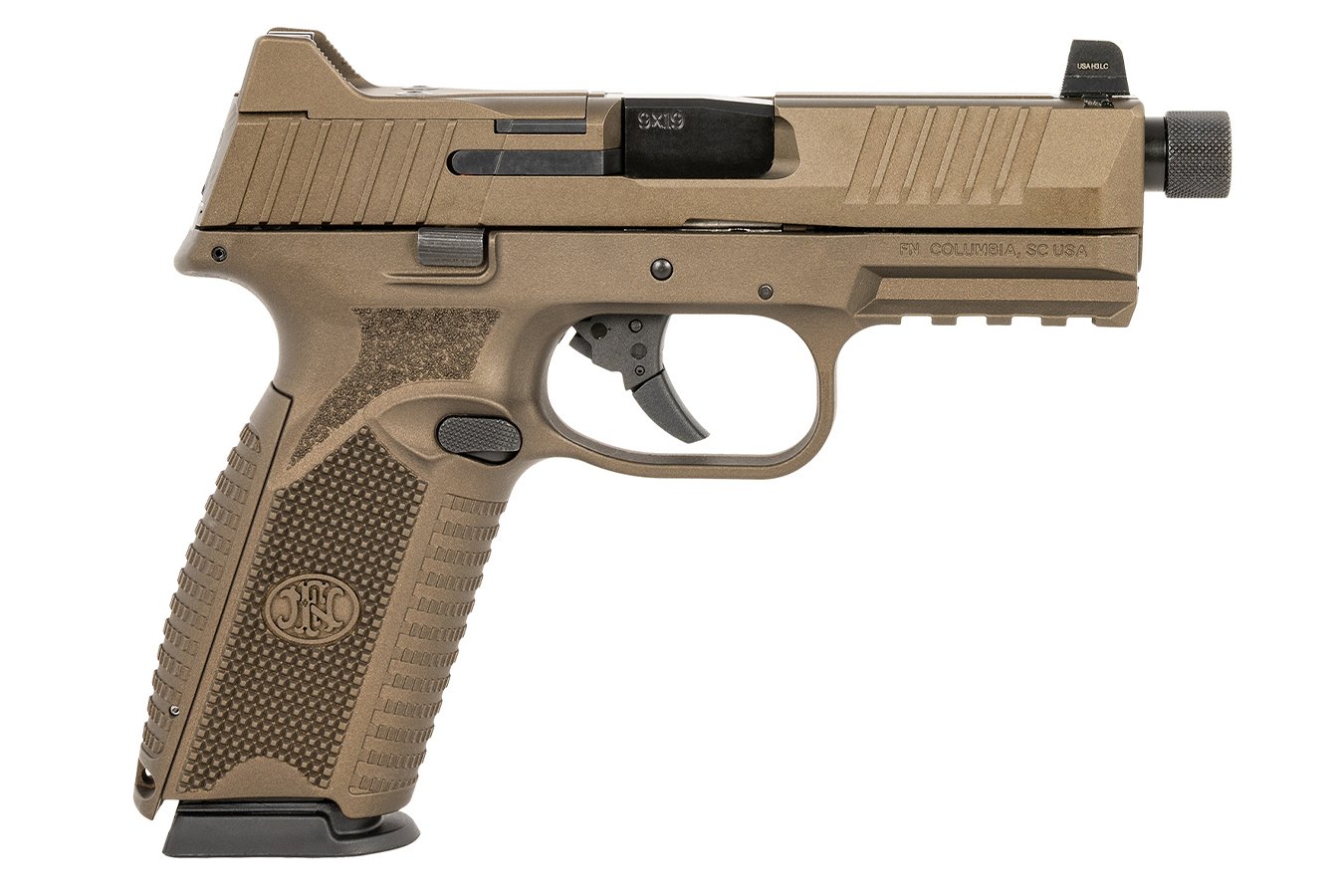 FNH 509 Tactical 9mm Optic Ready Pistol with Burnt Bronze Cerakote Finish and Five T