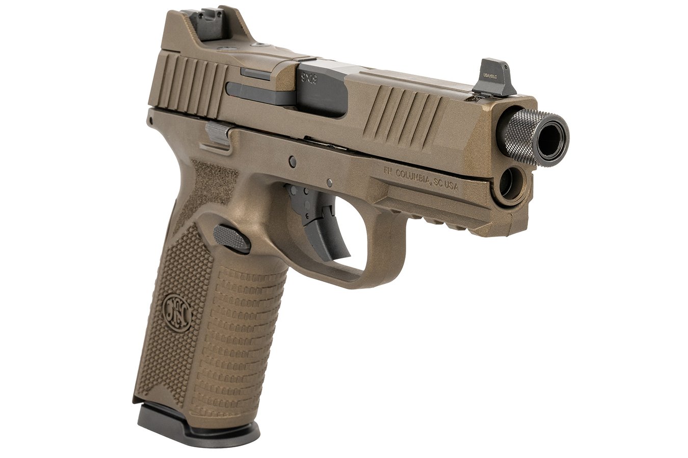 FNH 509 Tactical 9mm Optic Ready Pistol with Burnt Bronze Cerakote Finish and Five T