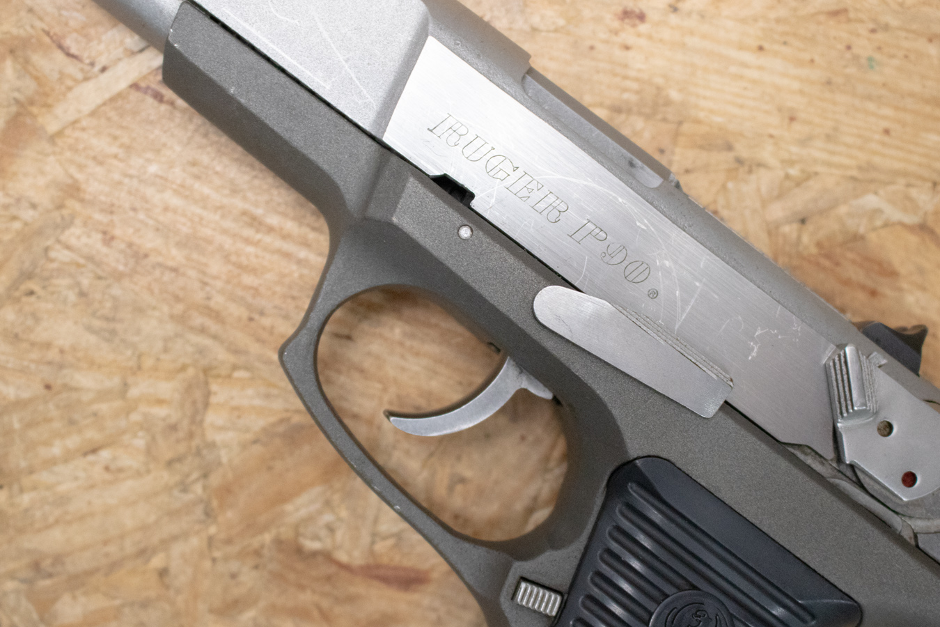 RUGER P90 45ACP Police Trade-In Pistol with Two-Tone Finish