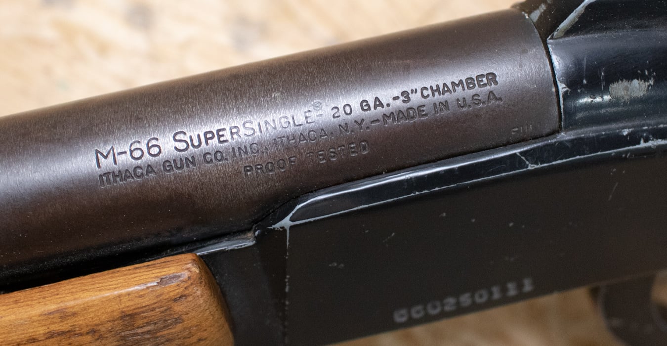 Sound Auction Service - Auction: 01/04/22 Peoples, King & Others Online  Estate Auction ITEM: Ithaca M-66 Supersingle 20GA Shotgun