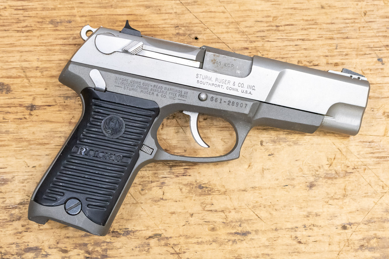 RUGER P90DC 45 ACP Police Trade-in Pistol
