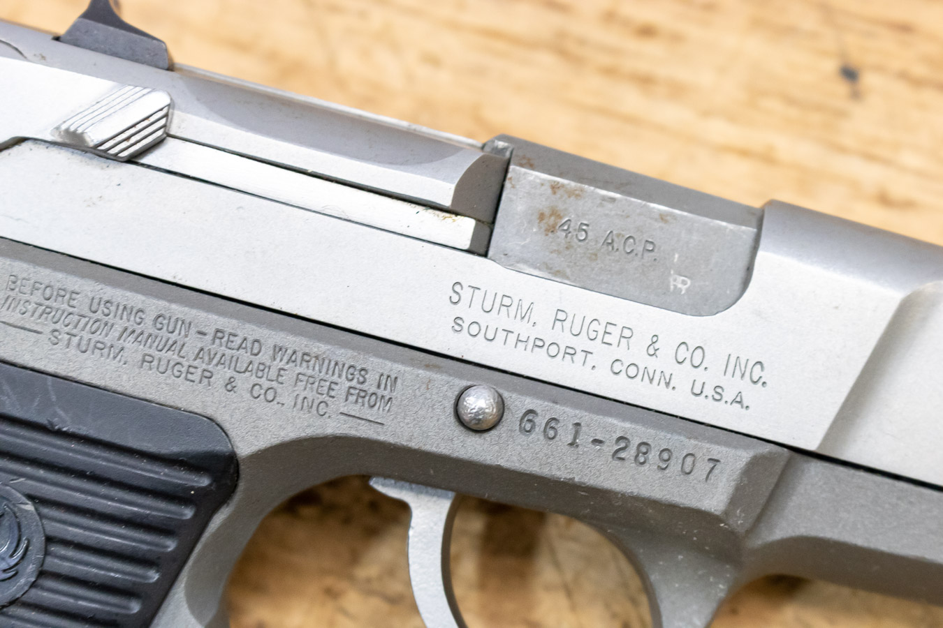 RUGER P90DC 45 ACP Police Trade-in Pistol