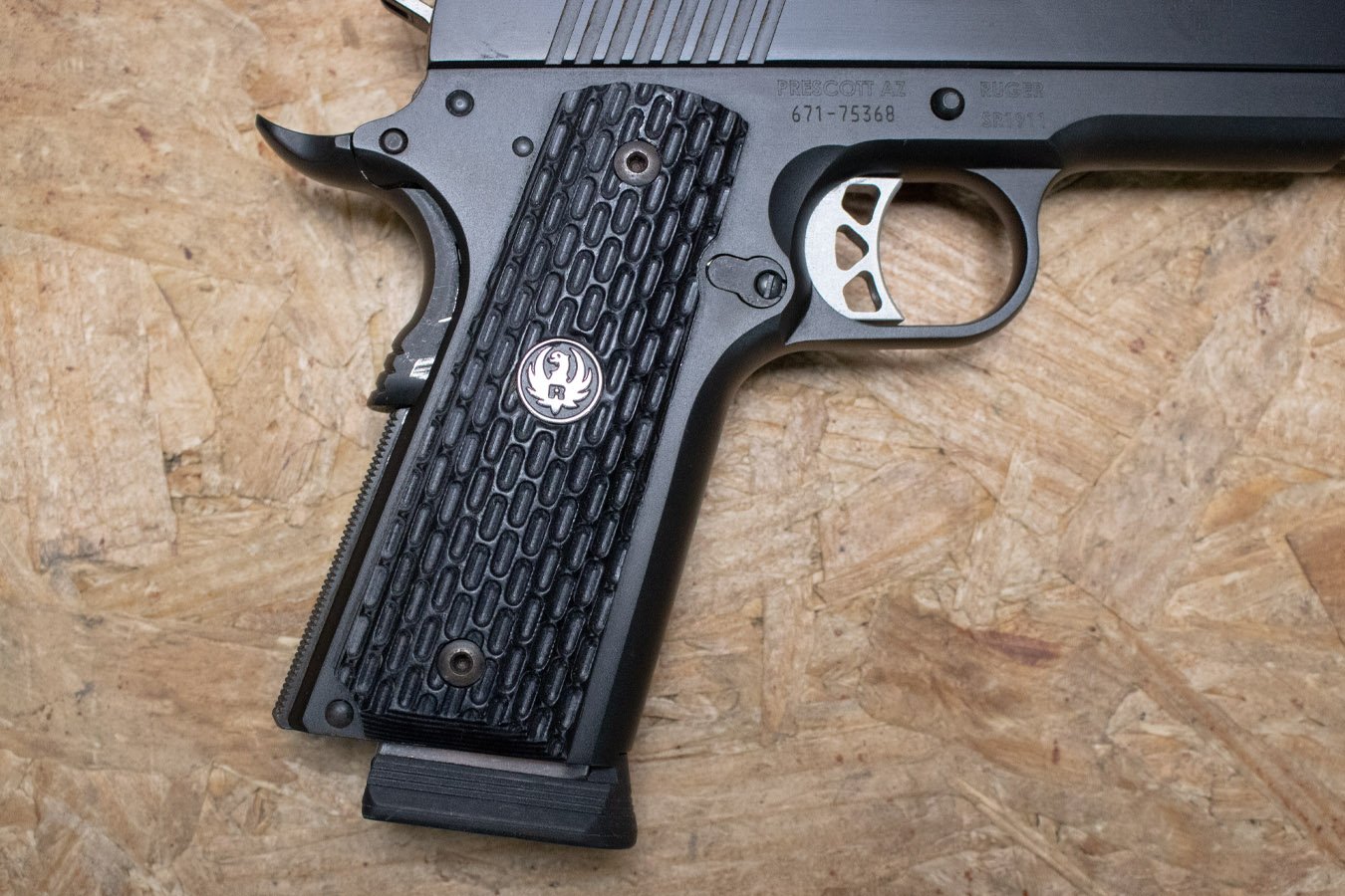 RUGER SR1911 45ACP Police Trade-In Pistol with Textured Grips