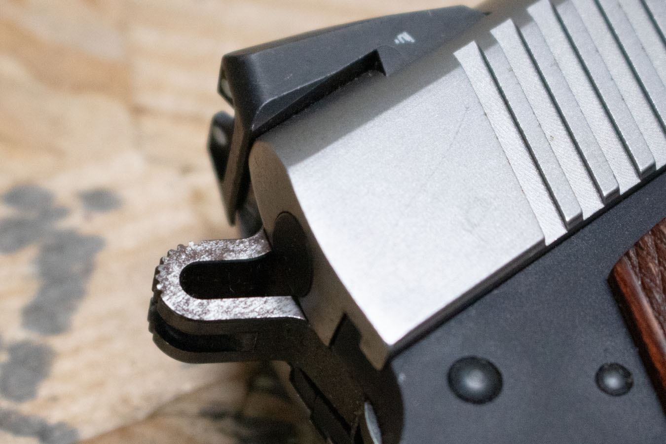 RUGER SR1911 45ACP Police Trade-In Pistol with Wood Grips