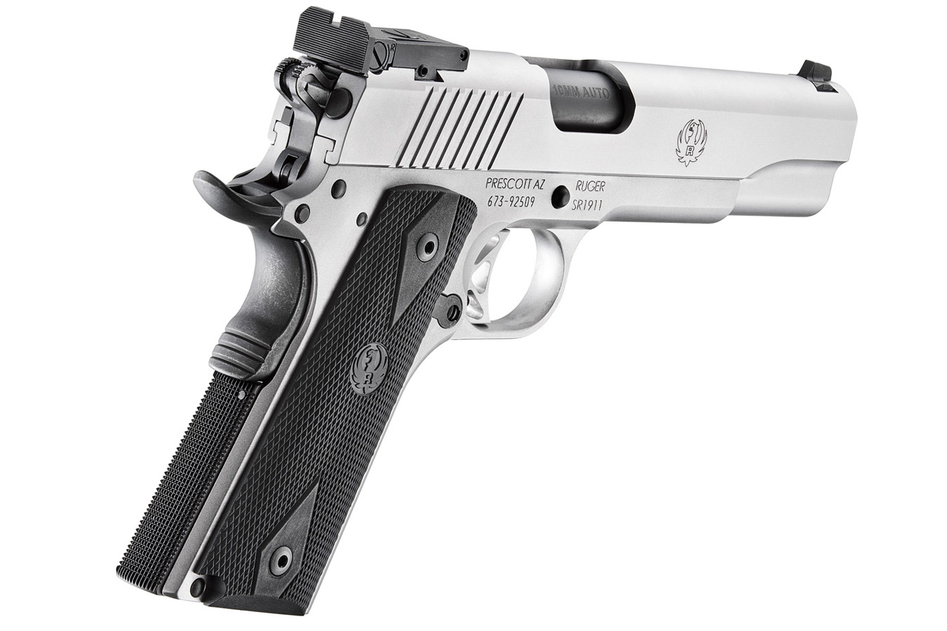 RUGER SR1911 10mm Auto Full-Size Pistol with Stainless Finish